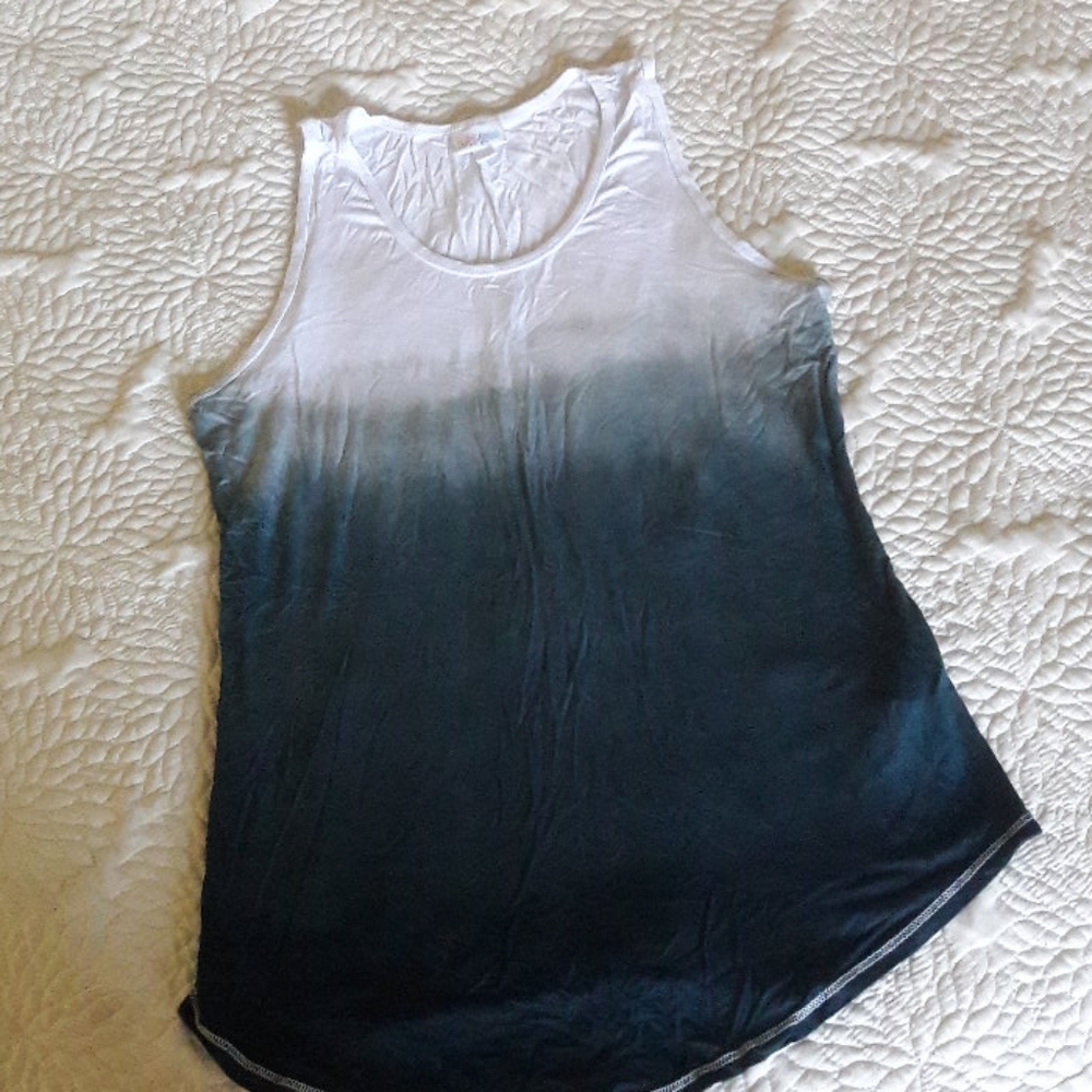 Ombre dyed LuLaRoe large Tank top